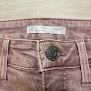 LC Lauren Conrad Women's Mauve Ankle Jeans